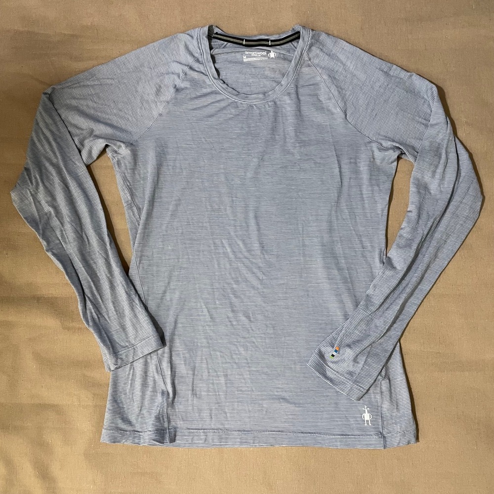Smartwool Merino 150 Women's Base Layer Sz M Gray Performance Wool Hiking Gorp